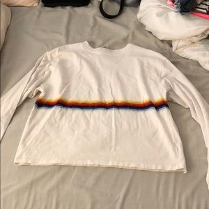 brandy melville rainbow striped long sleeve